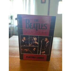 Vintage The Beatles Singles Deck of 52 Playing Cards NEW